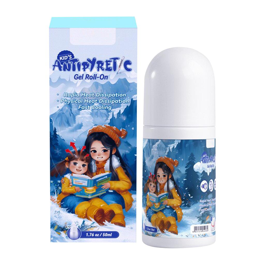 Детский жаропонижающий гель-роллер с физическим размазыванием, рассеивающий тепло, роликовый шарик 30 мл
