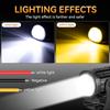 Motorcycle LED Headlight Mini Driving Light Universal Dual Color Spotlights Motorbike Truck Trailer Off-road MOTO Accessories