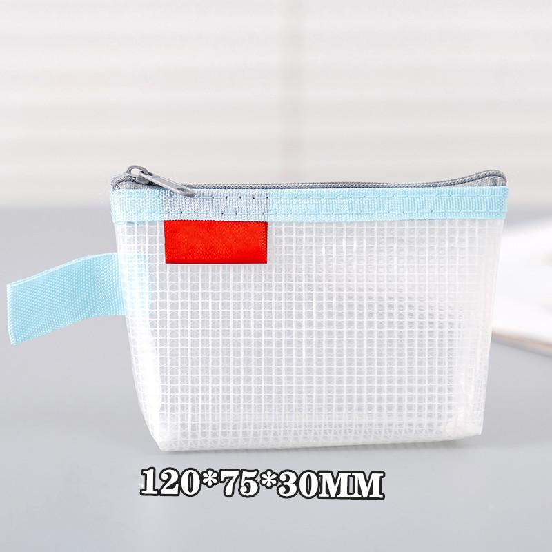 Waterproof Triangle Mesh Zipper Bag Small Object Storage Bag Card Bag Bank Card Storage Bag