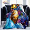 Space Universe and Many Planets In Galaxy Series Fashion Flannel Blanket Solar System Wallpaper Blanket Sofa Bed Warm