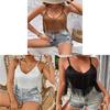 Spring Womens Fringe Camisole With High Elastane For Casual Wear