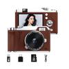 Autofocus Entry-Level CCD Camera Front/Rear Dual Camera 64MP Photography Video Camcorder  Adult