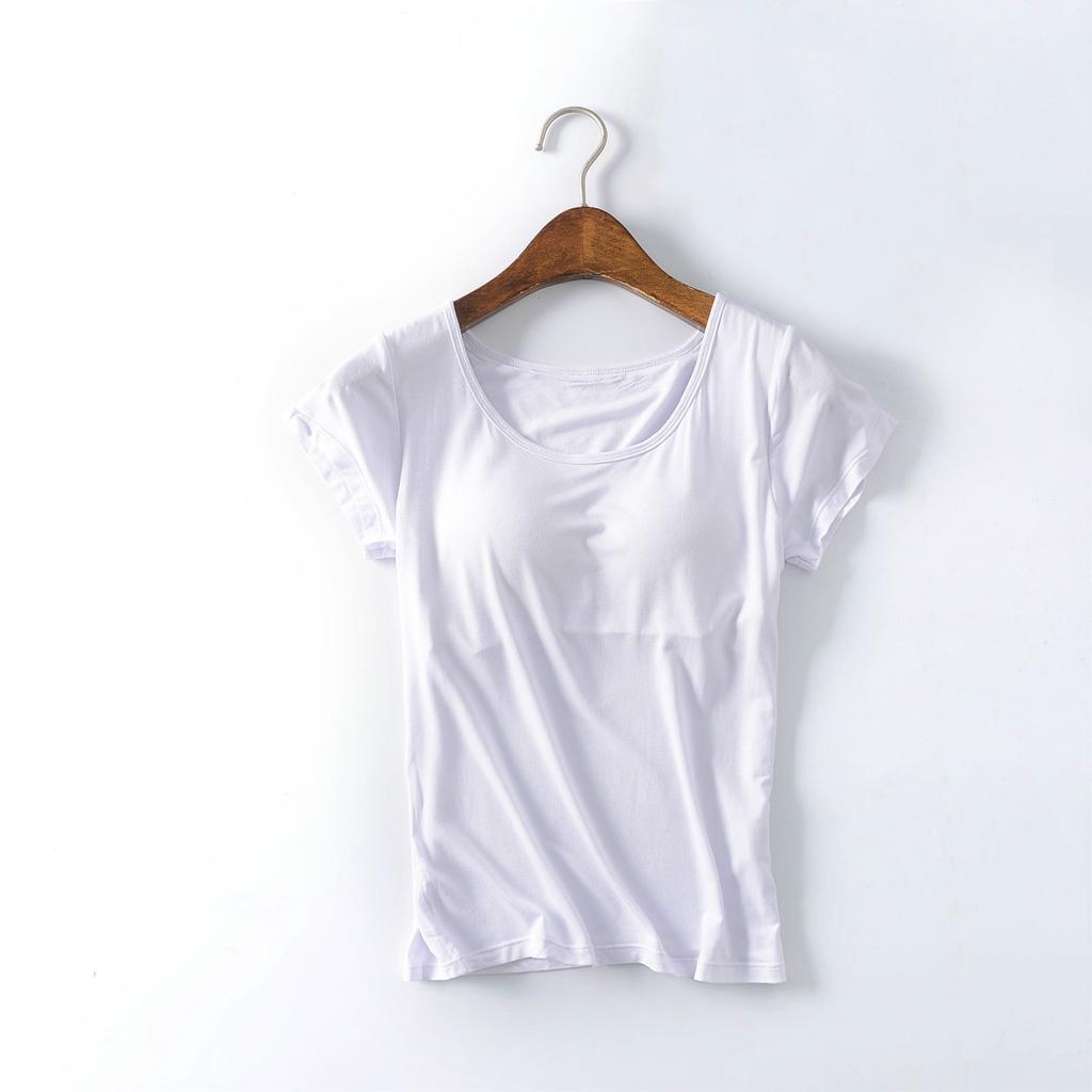 Женская однотонная рубашка на грудь с чашечкой и йогой, женская майка, нижнее белье