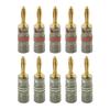 Nakamichi Ultimate Series 24K Gold Plated Beryllium Red Copper Banana Plug Speaker Connectors This Product Is Ideal for Flexible Connection Cables To