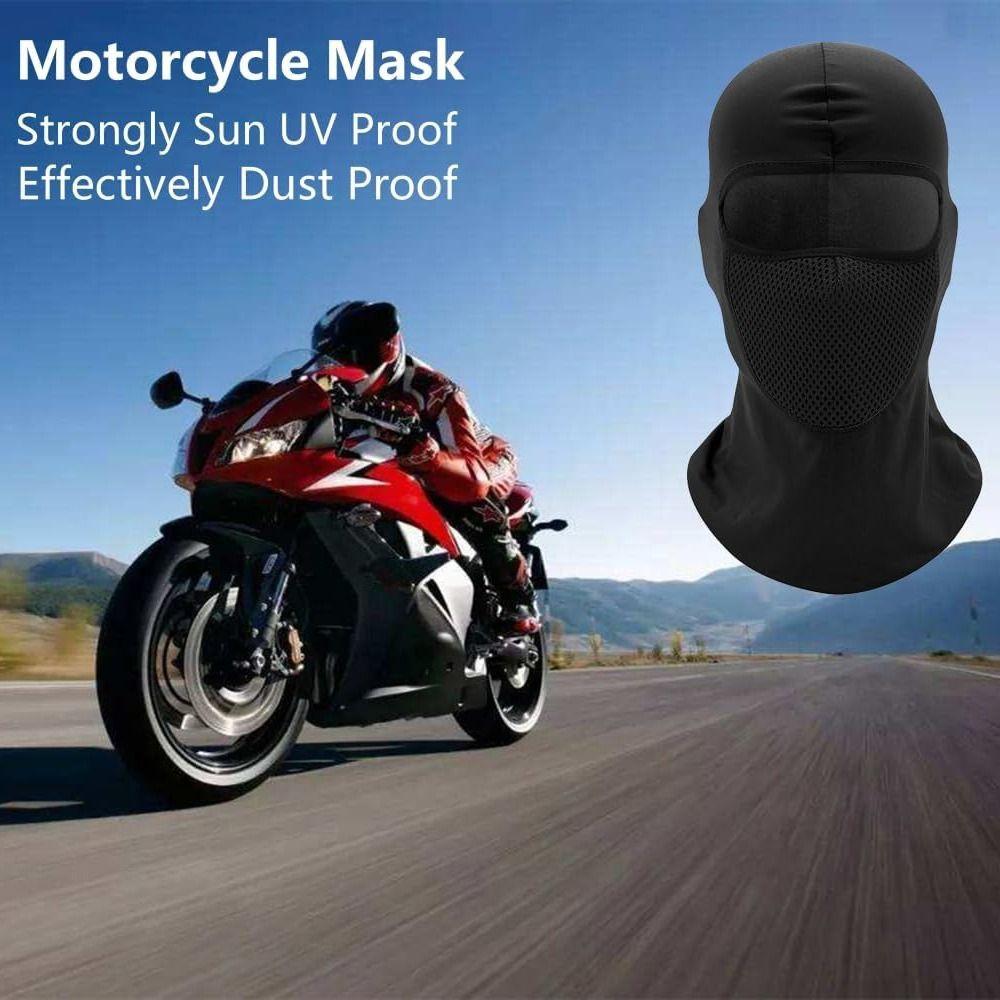 Breathable Mesh Motorcycle Balaclava Windproof Full Face Cover Soft Bike Head Mask Summer