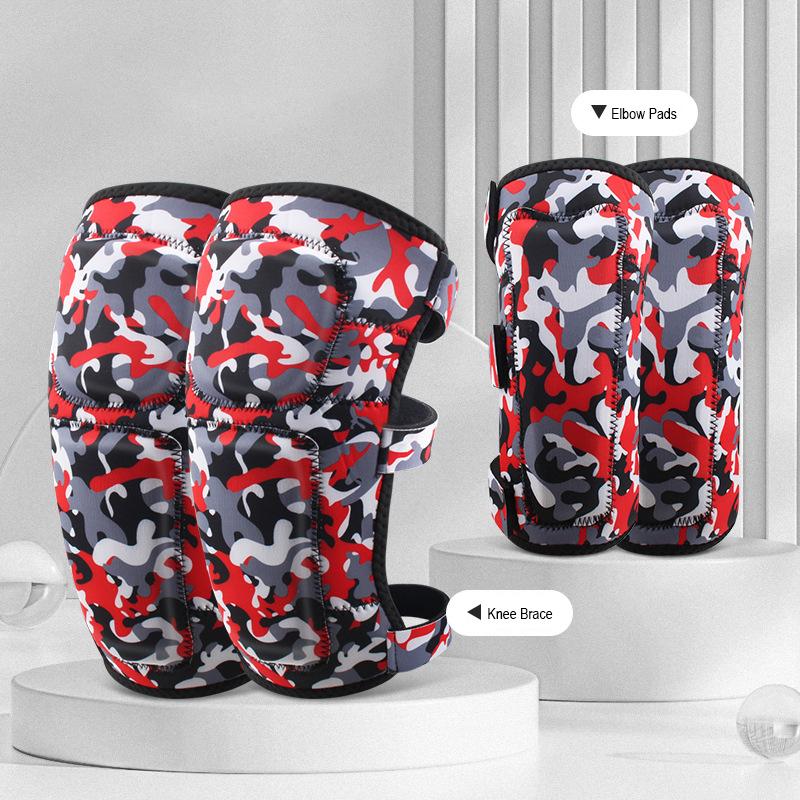 Elbow Pad Wrist Guard Knee Pads for Children SBR Cheap Outdoor Sports Protective Gear