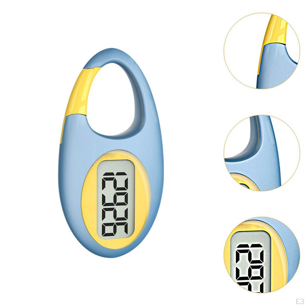3D Pedometer for Walking with Carabiner Clip Kids And Adults Fitness Tracking