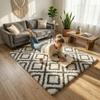 Dywan do salonu shaggy DECOR antypoślizgowy miękki puszysty modny 120x170 White Cube