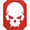 PVC Pirate Skull Patch (Red)