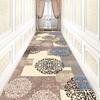 Luxury Chinese Classical Corridor Living Room Rug for Villa el Hallway Soundproof Crystal Velvet Washable Carpet