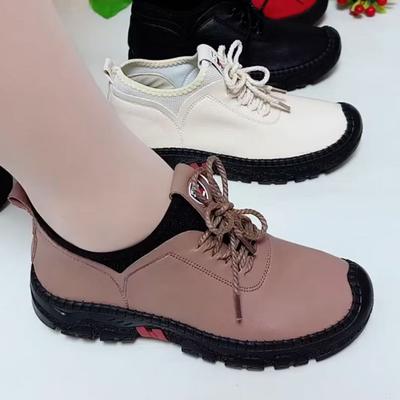 Удобная верхняя часть, мягкая подошва, повседневная обувь для женщин, весенняя новинка, мягкая подошва, удобная для ходьбы, кожаная обувь