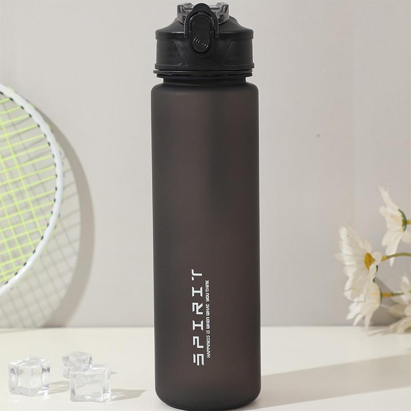 750Ml Large Capacity Sports Water Bottle Gradient Color Plastic Cup Drink Items Outdoor Beach Travel Portable Gym Fitness Jugs