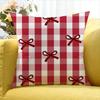 Burgundy White Stripe pattern  Various Sizes Square Pillow Case For Car Home Bedchamber Decor