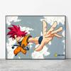 Популярный аниме-постер Dragon Ball Goku, настенное искусство, украшение для детской спальни, современный домашний подарок Cuadros, картина