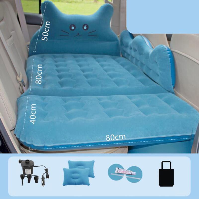 Car Inflatable Travel Air Mattress Bed Back Seat Sleep Pad Premium Portable Car Mattress Universal