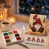 Desktop Ornament Making Supplies Gnome Mosaic Art Kit for Adults, DIY Xmas Craft Set, Autumn Mindful Decompression Activities Winter Coastal