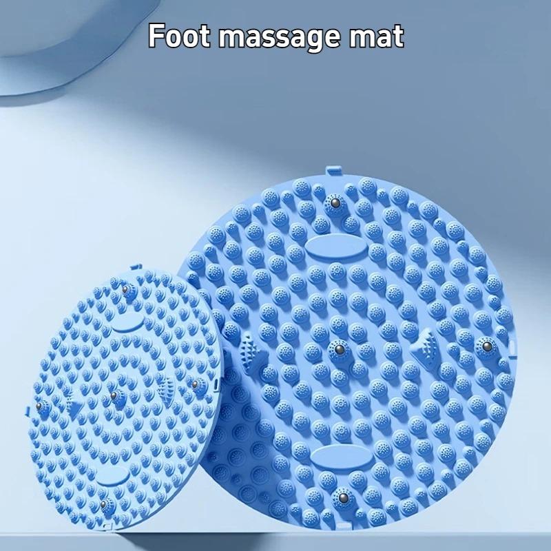 Пальцевый пресс Массажная доска для ног для домашнего использования Бамбуковая доска для ходьбы с пальцами Толстая круглая массажная подушка для ног