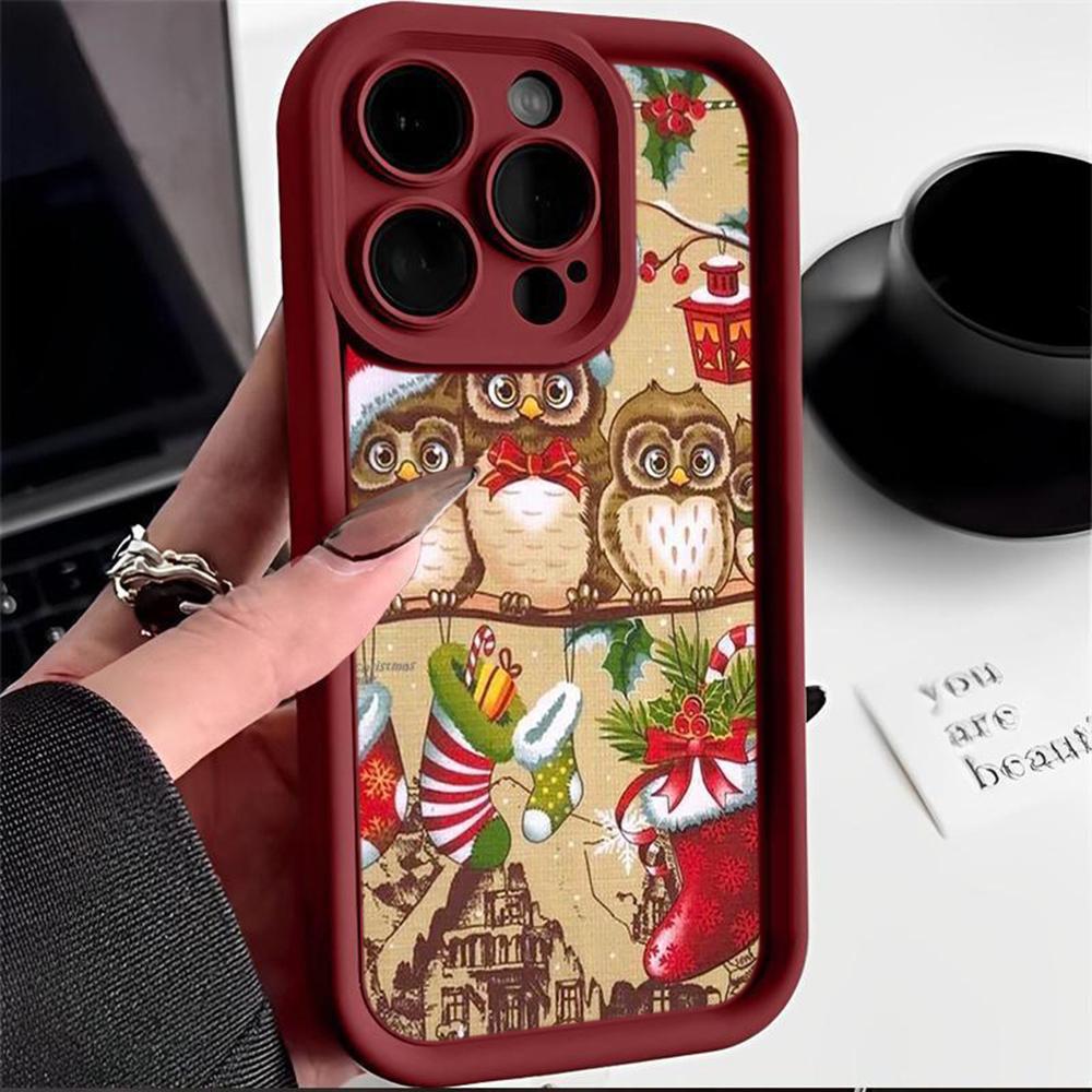 Чехлы для телефонов Ae103 с рождественской елкой для Xiaomi 14T 12 11 Lite 5G NE Redmi 13C 14C 9C 9a A2 A3 Note 12 Pro 11s Angel Eye Ladder Защитный чехол