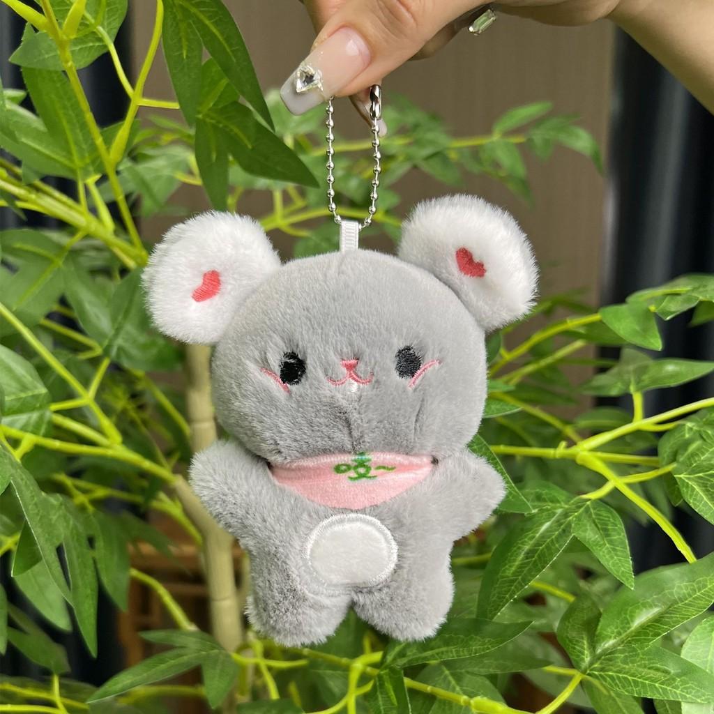 Playful Cat Plush Doll Keychain Charming Accessory For Couples And Giving Gift