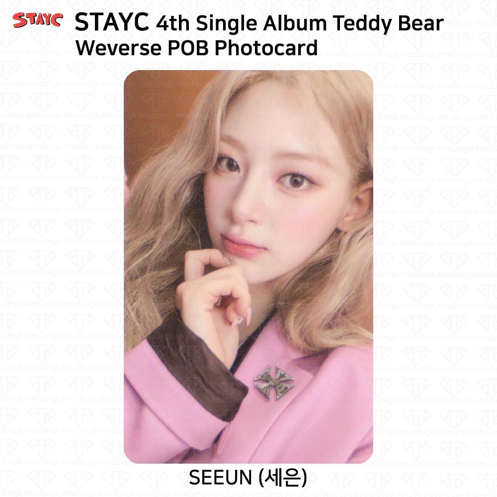 STAYC 4-й сингл-альбом Teddy Bear POB Фотокарточка Everline KT4U MS Weverse Whosfan