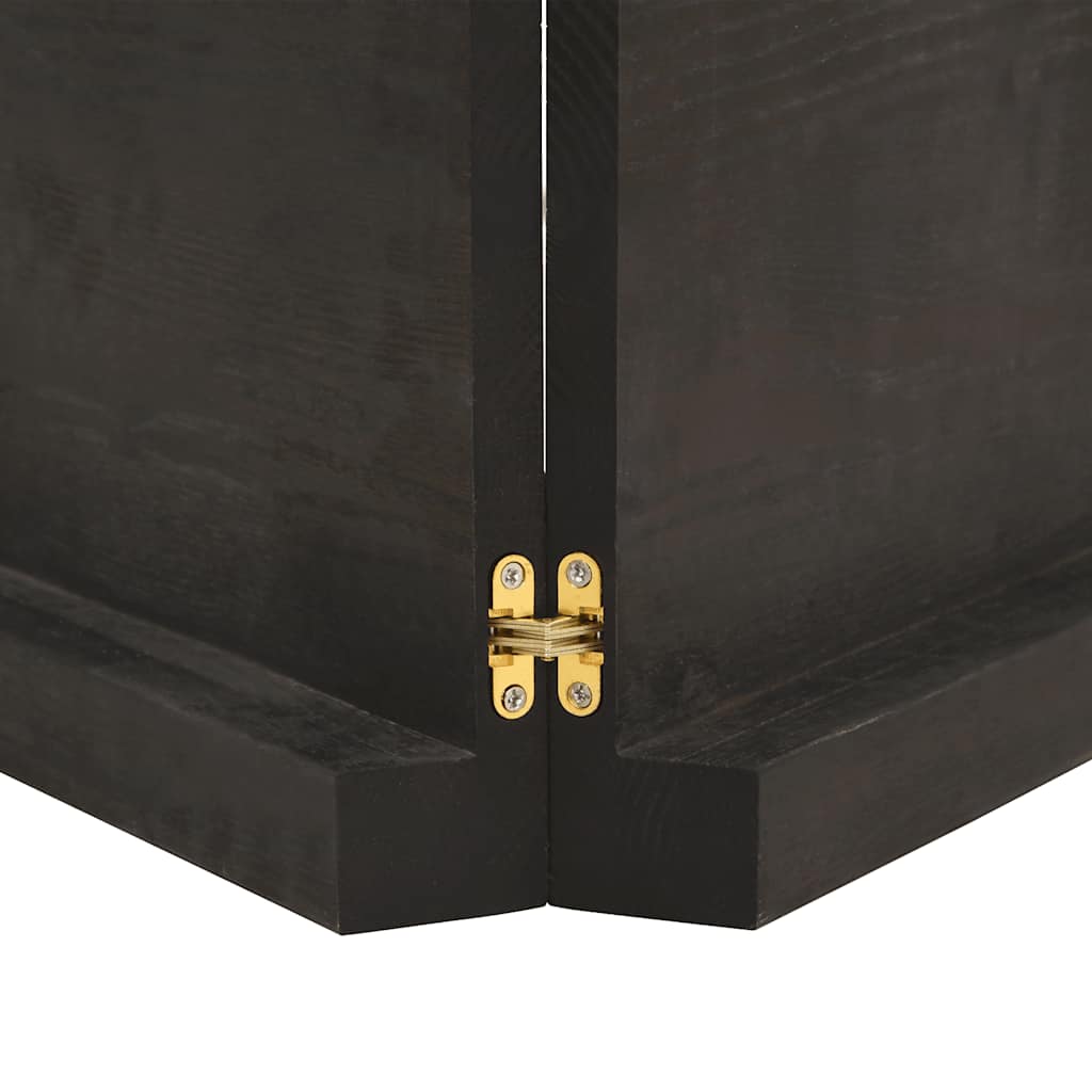 Wall Shelf Dark Brown 160 x 60 x (2 6) cm Solid Oak Wood Treated