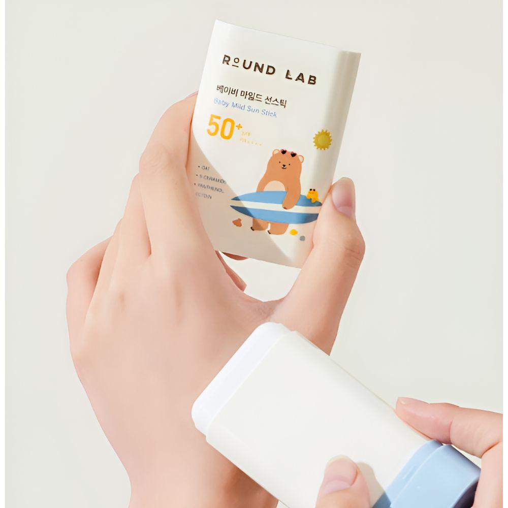 ROUND LAB Детский мягкий солнцезащитный стик SPF50+ PA++++ Бережная УФ-защита для чувствительной кожи 21 г