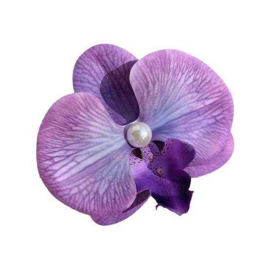 Женская заколка для волос 3D Цветочный декор с сильным захватом и заколкой для волос Фотосессия