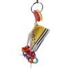 Colorful Parrot Nibbling Toy 3.14*1.49*1.57 Inch Canvas Shoe Circle Interactive Toy