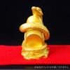 Zodiac Figurine Snake 2025 Year of the Snake Snake Gold Feng Shui Resin Zodiac Figurine Snake Mi Palm Size Feng Shui Goods (Snake Snake)