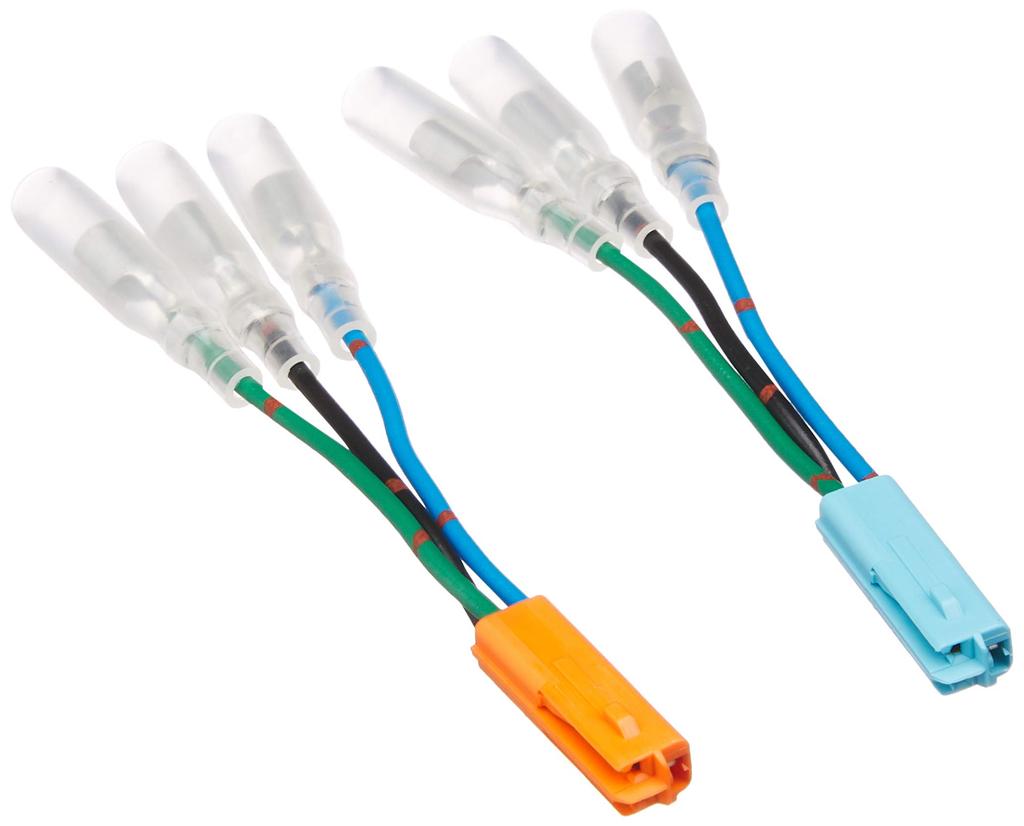 KITACO Жгут для переоборудования указателей поворота с универсальным разъемом Sky K-CON (Honda W/Set 1) 3-контактный (Оранжевый/Левый, Синий/Правый) 0900-755-01102