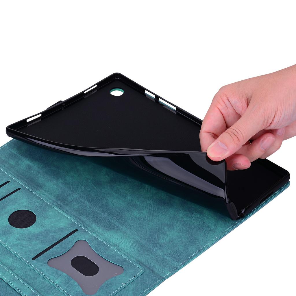 Чехол для Xiaomi Poco Pad M1 с отделениями для карт, кожаная подставка-книжка, чехол-книжка, Цветок Кот