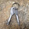 2 Keys Stainless Keychain Pocket Tool Screwdriver Set Edc Outdoor Multifunction