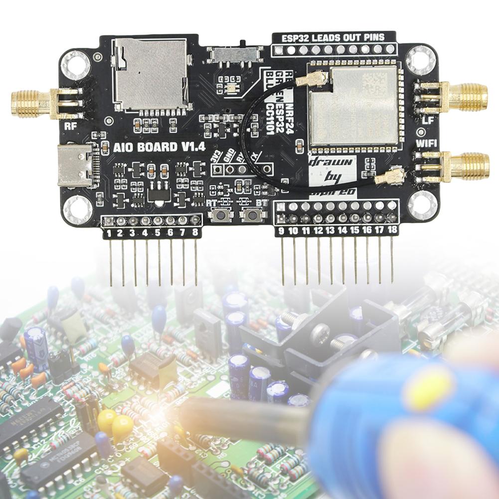 Для Flipper Zero Плата расширения Multiboard 3 в 1 Расширение модуля 2.4G Модуль CC1101 с высоким коэффициентом усиления NRF Sniffer Mousejacker