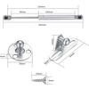4 Pieces Hydraulic Gas Struts, 100N/10KG Hydraulic Cabinet Struts Spring Gas Shock Absorbers Pneumatic Arm for Kitchen Cabinet Door Lift ZeGoods