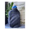 Dark Gray Plush Hot Water Bag
