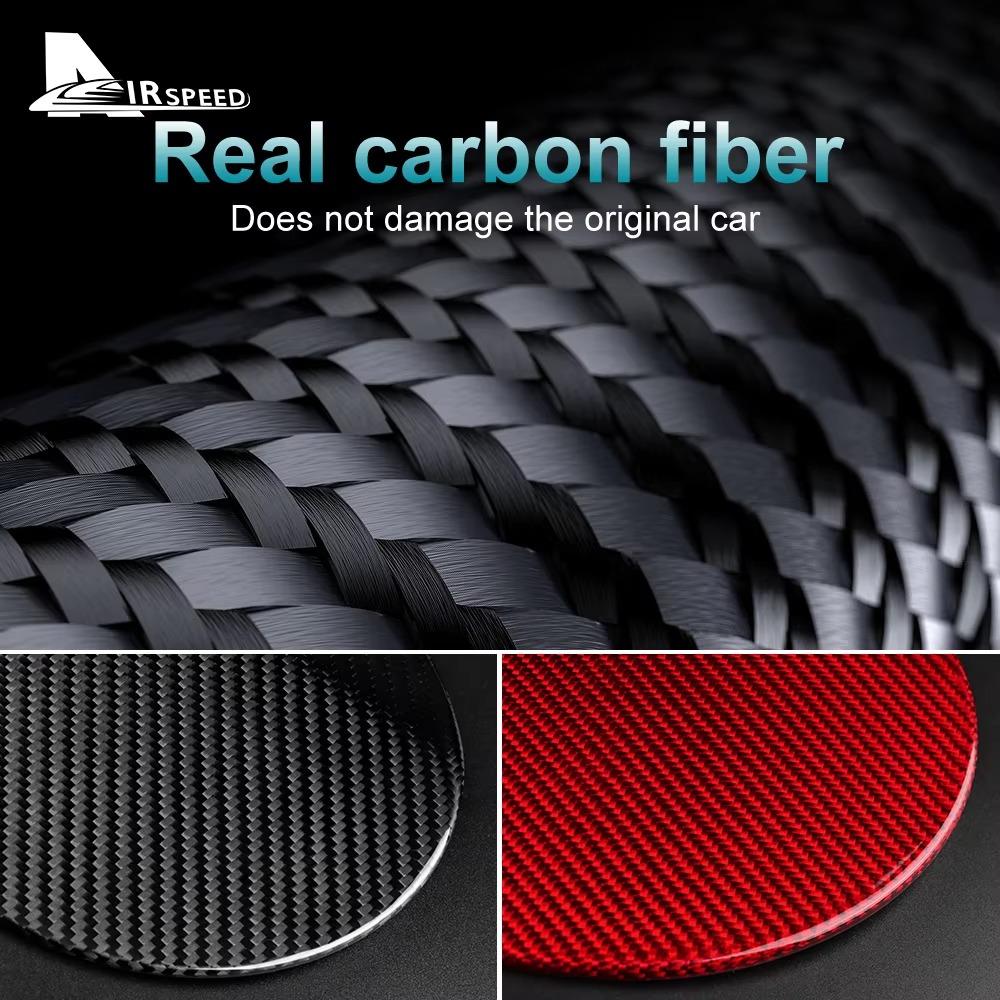 For Subaru WRX 2015-2021 Carbon Fiber Fuel Tank Cap Sticker Trim LHD RHD Car Decoration Exterior Accessory