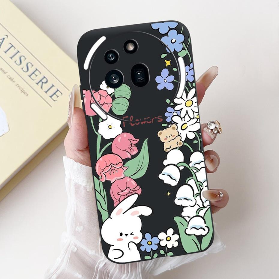 Fashion Design Phone Case For Nothing Phone (3a) Pro Phone3a Black Silicone Soft Cover For NothingPhone 3a 3 a Pro Cases Bumper
