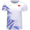 Футболка унисекс с логотипом серии Li Ning Badminton, удобная, с круглым вырезом, спортивная, для соревнований, с коротким рукавом, AAYU133-5