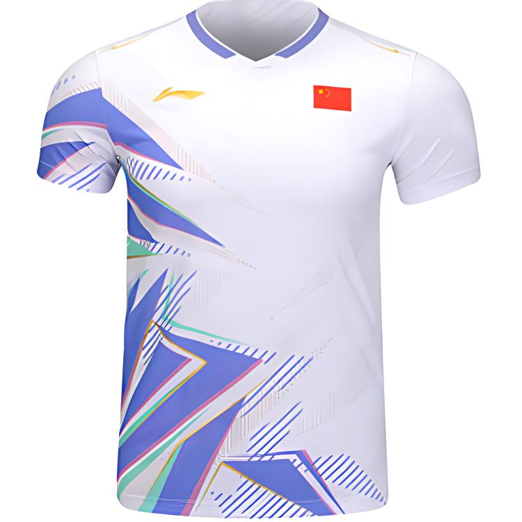 Футболка унисекс с логотипом серии Li Ning Badminton, удобная, с круглым вырезом, спортивная, для соревнований, с коротким рукавом, AAYU133-5