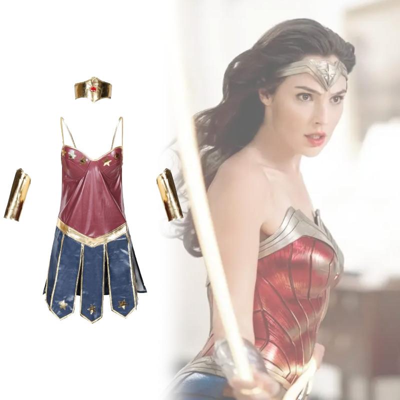 Woman Wonder Halloween Party Movie Justice Dress League Costumes Superwomen