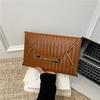 Casual Women's Bag Clutch Bag Green New Trend Winter Simple Woven Pattern Fashion Bag Envelope Bag