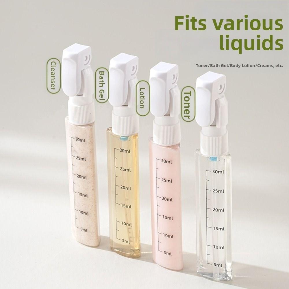 4 in 1 Empty Bottle Kit Leak Proof Liquid Dispenser Bottle Shampoo Empty Container Business Trip