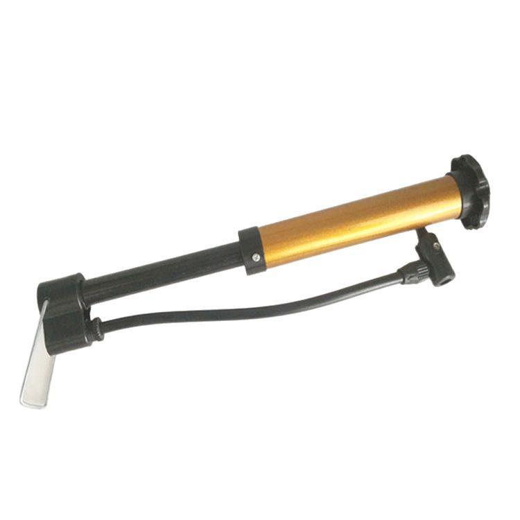 Портативный мини-велонасос с ножной педалью, иголкой для мяча и сетчатым мешком