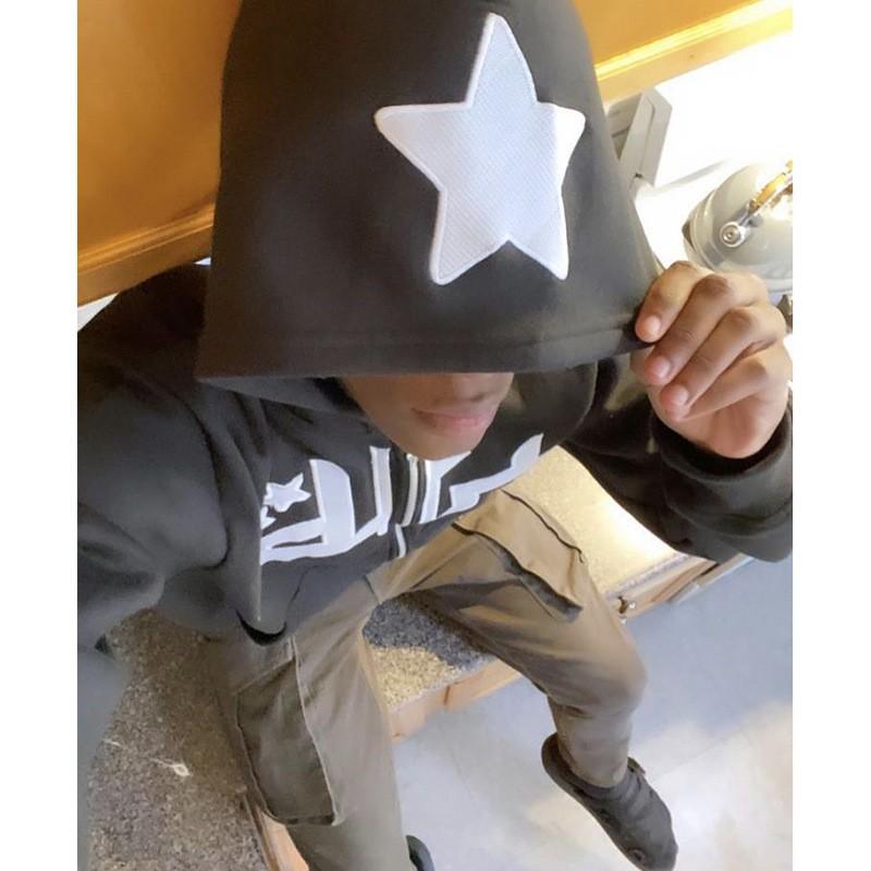 Mens Slim Fit Hooded Long Sleeve Sweatshirt With Letter Zipper Print Air Layer Fabric Casual Wear
