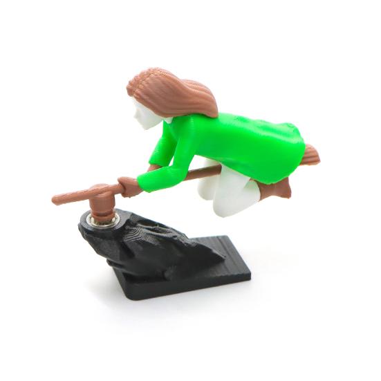 2 шт. Настольное украшение для дрифта «Летающая метла», Декор для автомобиля, Веселая игрушка-волшебник на приборную панель с плавным движением, Салон автомобиля