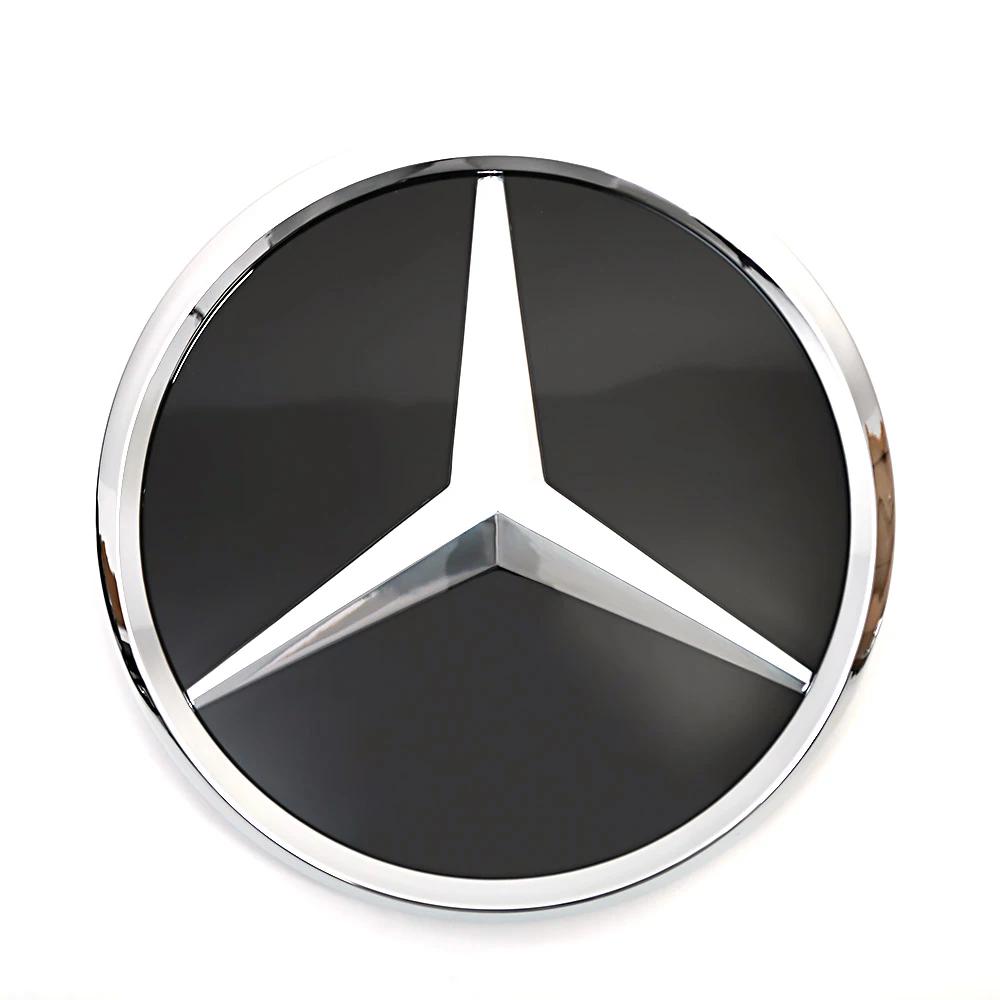 3D Mirror For Mercedes Benz E-Class W213 2016-20 E200 E250 Chrome Silver And Black Newest 3D Style Front Grille Star Emblem Logo