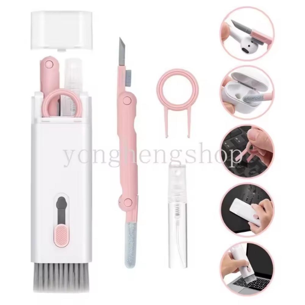 7-в-1 набор щеток для чистки компьютерной клавиатуры с съемником клавиш, гарнитурой, наушниками, щетками, ручкой, телефоном, ноутбуком, инструментом для чистки экрана Du