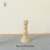 7 Styles Wedding Decorations Wood Candlestick Holder Unpainted Wood Classic Craft Candle Holders