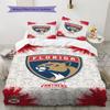 Постельное белье с узором Florida Panthers Комплект Пододеяльник Наволочка Домашний Декор Подарок (1 пододеяльник + 2 наволочки, без наполнителя)
