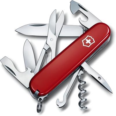 Victorinox Climber Красный Швейцарский Армейский Нож Мультитул с Ножницами и 14 Функциями для Треккинга и Пеших Прогулок